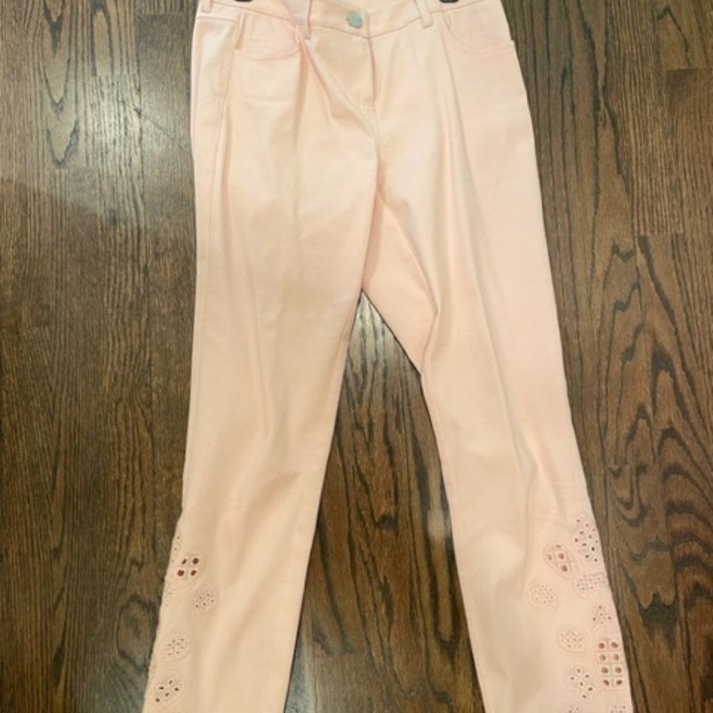 Pink Cotton Jeans
